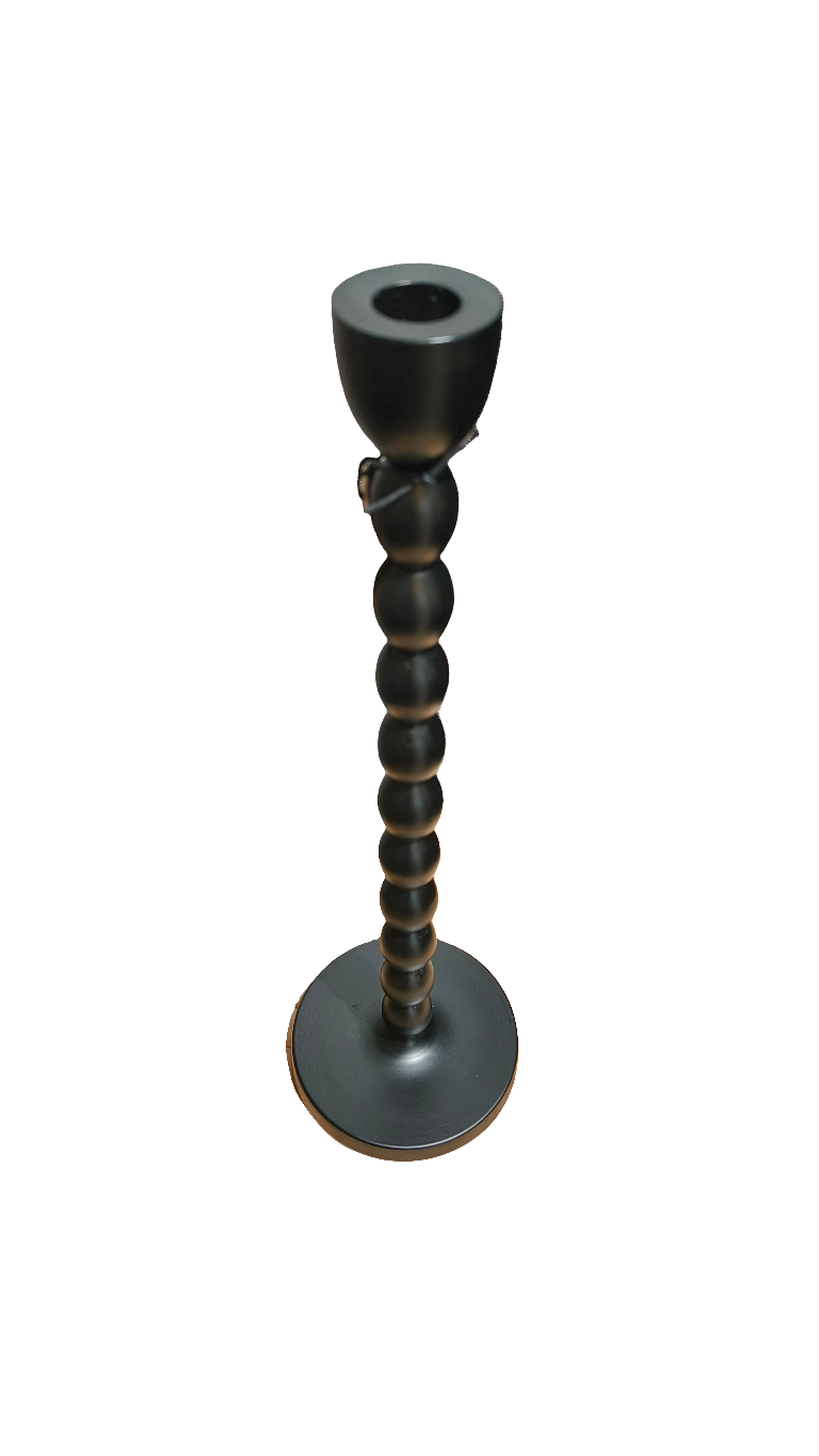 Kynttilänjalka musta-Kynttilänjalat ja lyhdyt-Katariinahome.fi - tyyliä elämääsi-Lahja ja sisustus Pussukka Katariina Home Oy