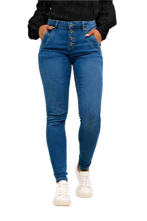 Farkut Sandy rich blue denim-Housut/Farkut-Cream Clothing-Lahja ja sisustus Pussukka Katariina Home Oy