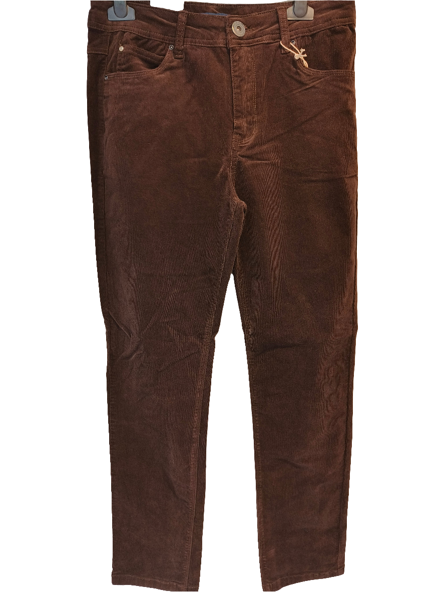 Samettihousut Luna ruskea-Housut/Farkut-Marc Lauge-Lahja ja sisustus Pussukka Katariina Home Oy