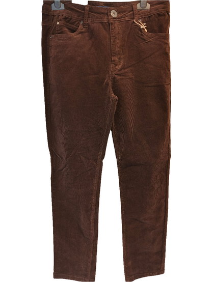 Samettihousut Luna ruskea-Housut/Farkut-Marc Lauge-Lahja ja sisustus Pussukka Katariina Home Oy