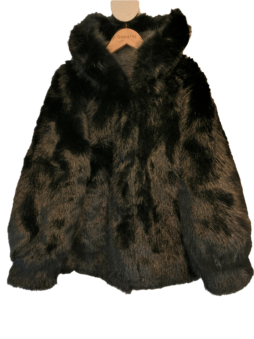 Tekoturkki Minky musta-Takit/Jakut-Marc Lauge-Lahja ja sisustus Pussukka Katariina Home Oy