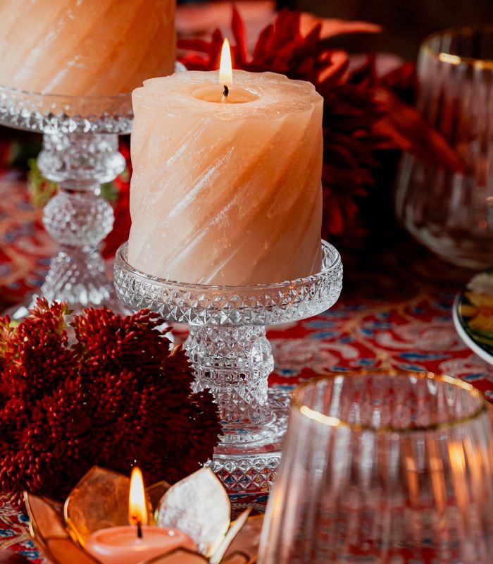 Kynttilänjalka lasi eri kokoja-Kynttilänjalat ja lyhdyt-Amanda B-Lahja ja sisustus Pussukka Katariina Home Oy