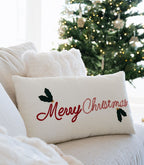Tyyny Merry Christmas valkoinen-Tyynyt-Amanda B-Lahja ja sisustus Pussukka Katariina Home Oy