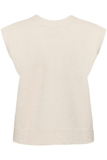 Neuleliivi Klementine luonnonvalkoinen-Neuleet/Neuletakit-Cream Clothing-Lahja ja sisustus Pussukka Katariina Home Oy