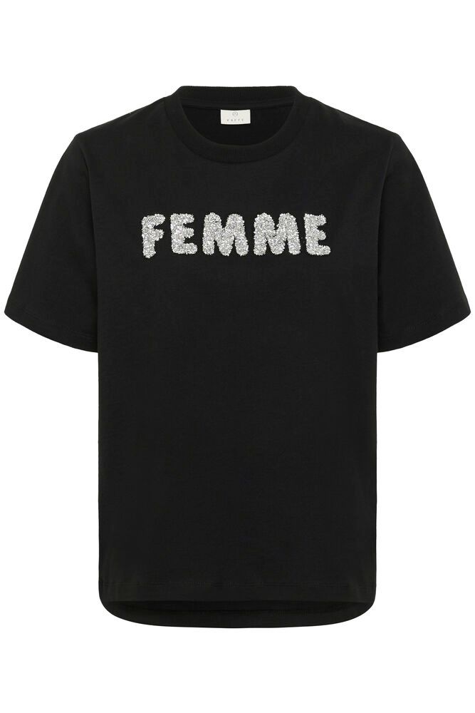 T-Paita Arina musta-T-Paidat-Kaffe-Lahja ja sisustus Pussukka Katariina Home Oy