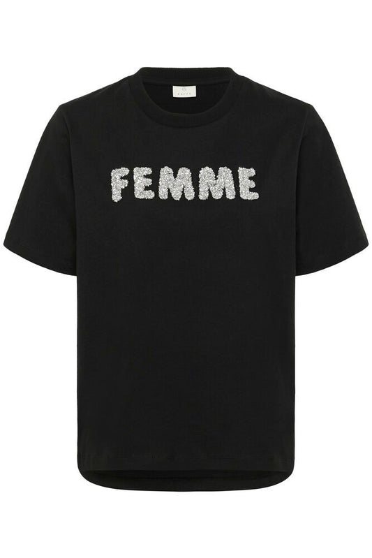 T-Paita Arina musta-T-Paidat-Kaffe-Lahja ja sisustus Pussukka Katariina Home Oy