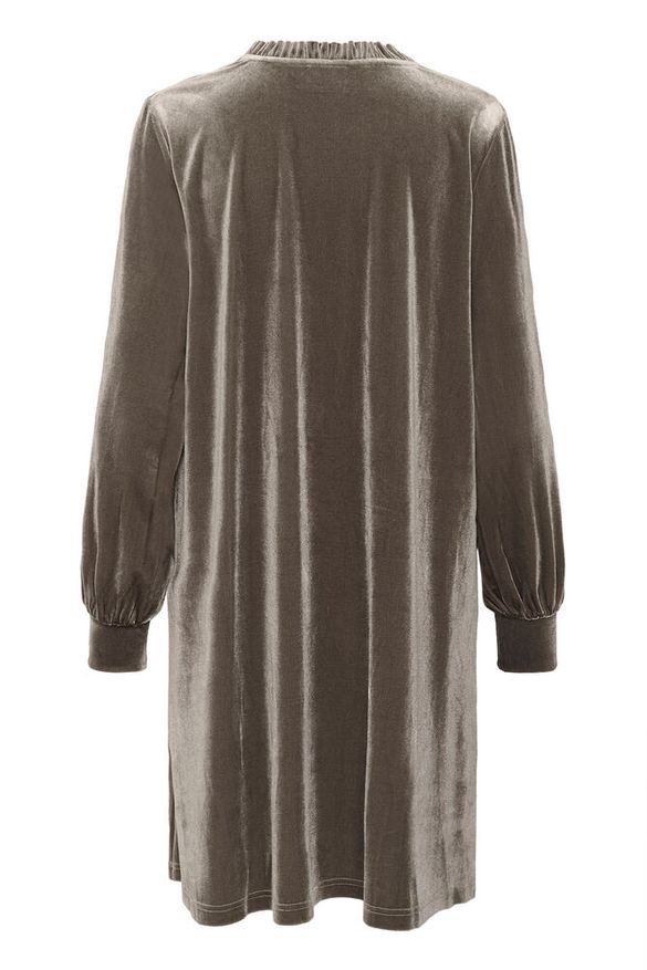 Samettimekko Flounce harmaanvihreä-Mekot/Hameet-Kaffe-Lahja ja sisustus Pussukka Katariina Home Oy