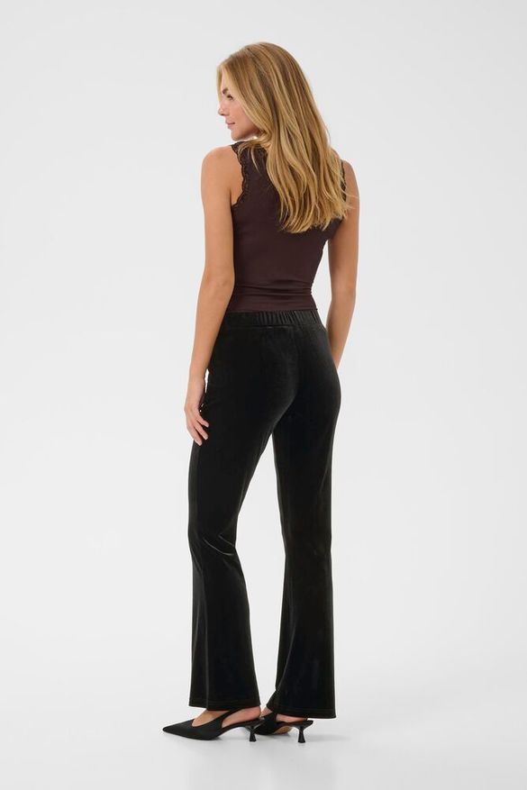 Samettileggins Kelly musta-Housut/Farkut-Kaffe-Lahja ja sisustus Pussukka Katariina Home Oy