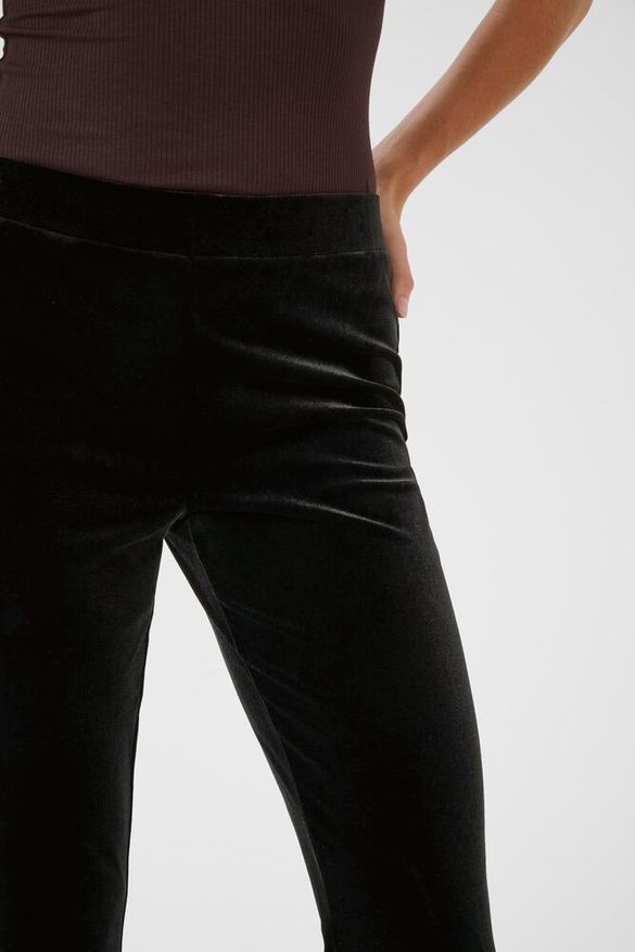 Samettileggins Kelly musta-Housut/Farkut-Kaffe-Lahja ja sisustus Pussukka Katariina Home Oy