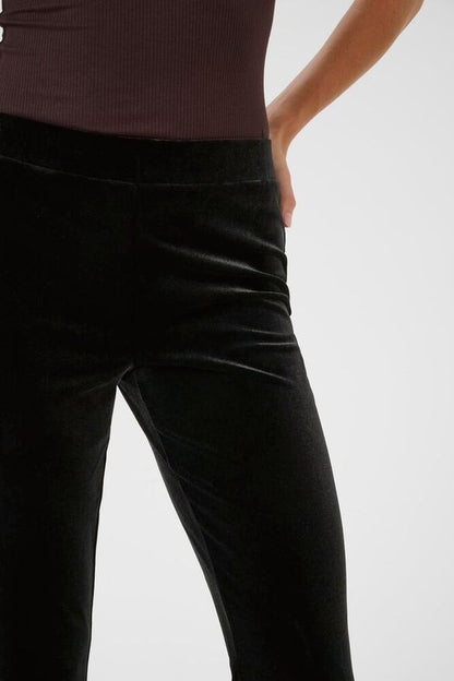 Samettileggins Kelly musta-Housut/Farkut-Kaffe-Lahja ja sisustus Pussukka Katariina Home Oy