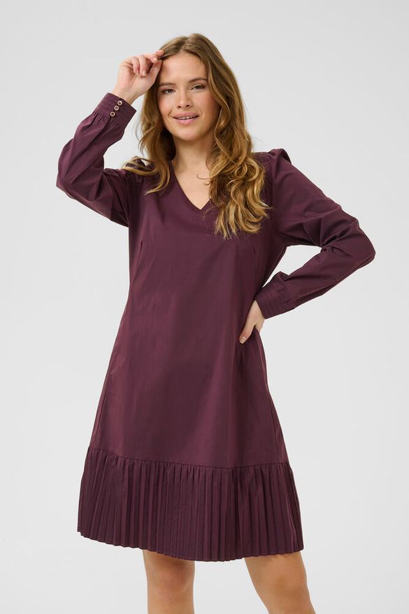 Mekko Olana Antoinett viininpunainen-Mekot/Hameet-Culture-Lahja ja sisustus Pussukka Katariina Home Oy