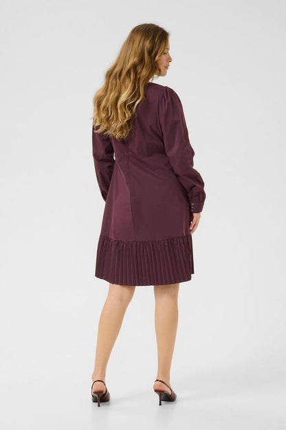 Mekko Olana Antoinett viininpunainen-Mekot/Hameet-Culture-Lahja ja sisustus Pussukka Katariina Home Oy