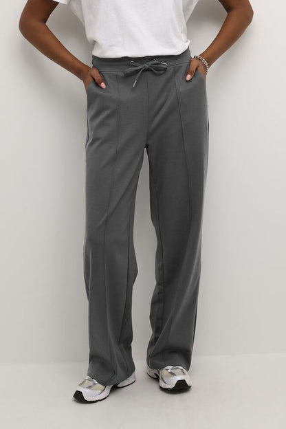 Housut Jenny vaaleanharmaa-Housut/Farkut-Kaffe-Lahja ja sisustus Pussukka Katariina Home Oy