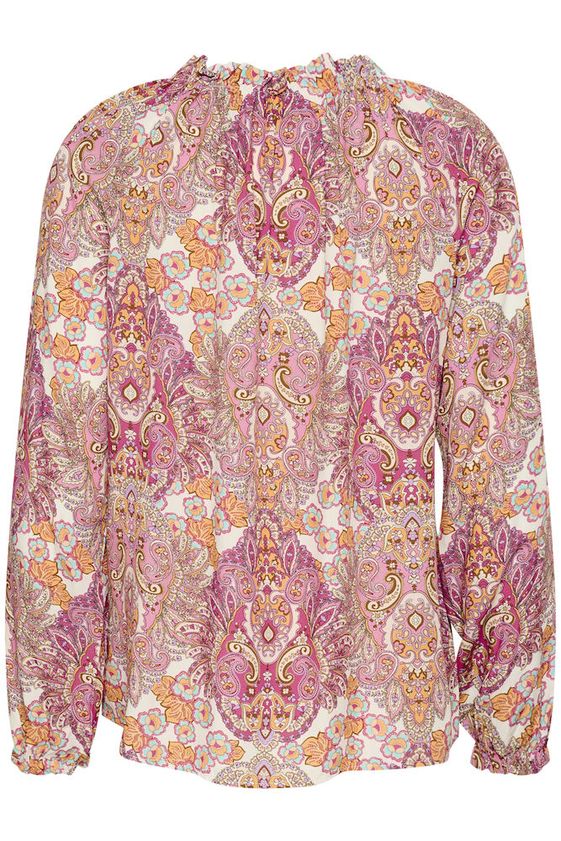 Pusero Astra pink paisley-Puserot-Cream Clothing-Lahja ja sisustus Pussukka Katariina Home Oy