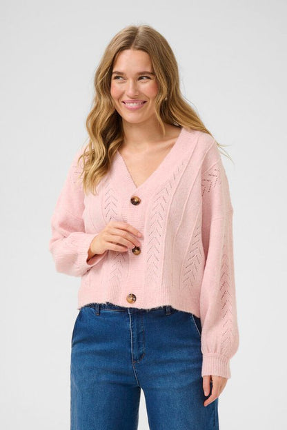 Neuletakki Holiday rose-Neuleet/Neuletakit-Cream Clothing-Lahja ja sisustus Pussukka Katariina Home Oy