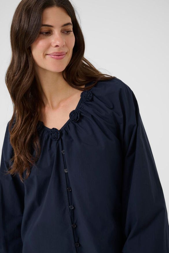 Pusero Isabelle tummansininen-Puserot-Cream Clothing-Lahja ja sisustus Pussukka Katariina Home Oy