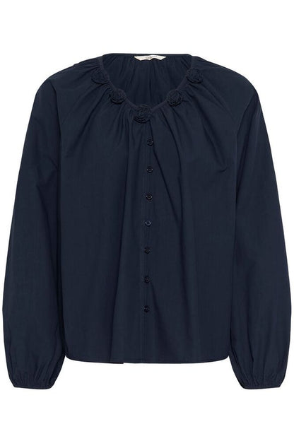 Pusero Isabelle tummansininen-Puserot-Cream Clothing-Lahja ja sisustus Pussukka Katariina Home Oy