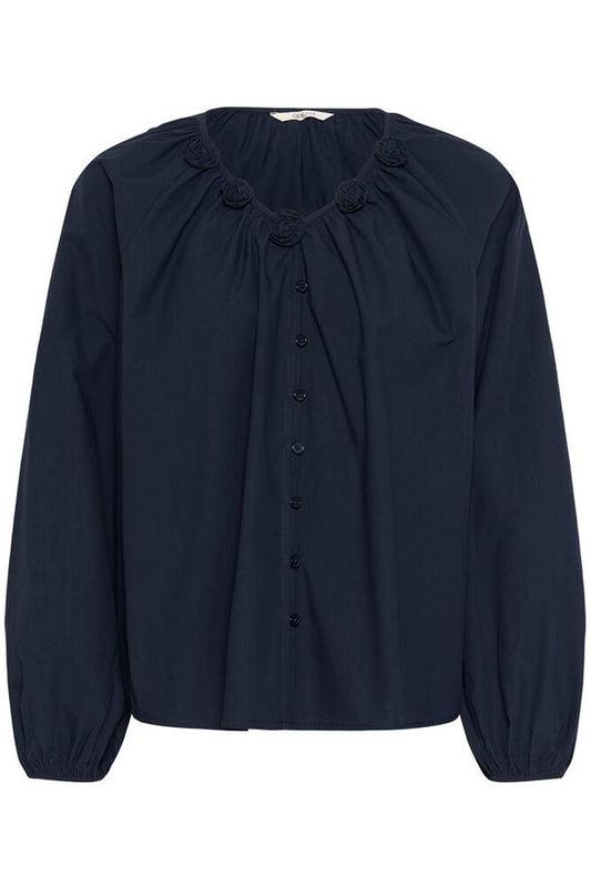 Pusero Isabelle tummansininen-Puserot-Cream Clothing-Lahja ja sisustus Pussukka Katariina Home Oy