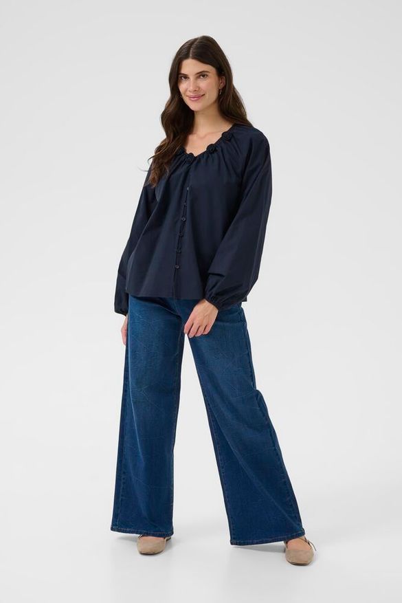 Pusero Isabelle tummansininen-Puserot-Cream Clothing-Lahja ja sisustus Pussukka Katariina Home Oy