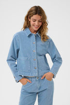 Farkkutakki Rafel vaaleansininen-Takit/Jakut-Cream Clothing-Lahja ja sisustus Pussukka Katariina Home Oy