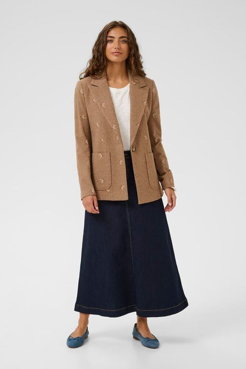 Bleiseri Hering beige/ruskea-Takit/Jakut-Culture-Lahja ja sisustus Pussukka Katariina Home Oy