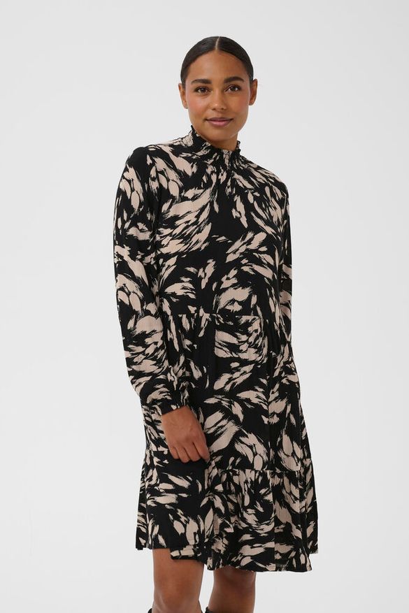 Mekko Riani musta/beige-Mekot/Hameet-Kaffe-Lahja ja sisustus Pussukka Katariina Home Oy