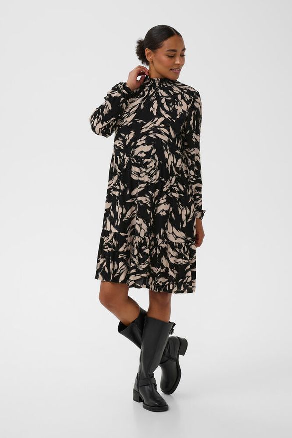 Mekko Riani musta/beige-Mekot/Hameet-Kaffe-Lahja ja sisustus Pussukka Katariina Home Oy