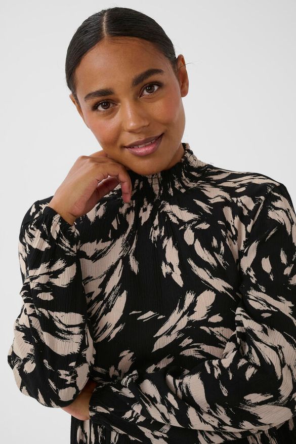 Mekko Riani musta/beige-Mekot/Hameet-Kaffe-Lahja ja sisustus Pussukka Katariina Home Oy