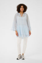 Mekko Flora vaaleanisinen Kaffe-Mekot/Hameet-Kaffe-Lahja ja sisustus Pussukka Katariina Home Oy