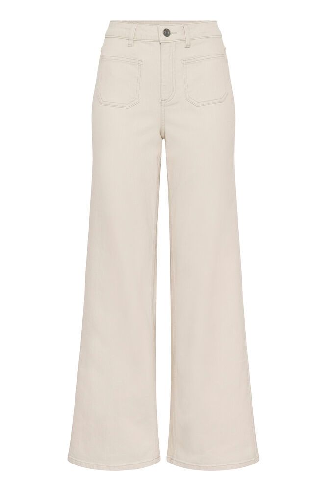 Farkut Brook luonnonvalkoinen Kaffe-Housut/Farkut-Kaffe-Lahja ja sisustus Pussukka Katariina Home Oy