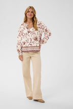 Pusero Tiah Boho vaaleanpunainen Cream-Puserot-Cream Clothing-Lahja ja sisustus Pussukka Katariina Home Oy