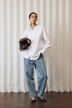 Paitapusero Noelle valkoinen Soaked in Luxury-Puserot-Soaked in Luxury-Lahja ja sisustus Pussukka Katariina Home Oy