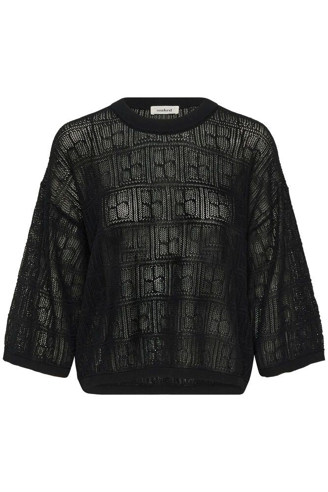 Neulepusero Yasmine musta Soaked in Luxury-Neuleet/Neuletakit-Soaked in Luxury-Lahja ja sisustus Pussukka Katariina Home Oy