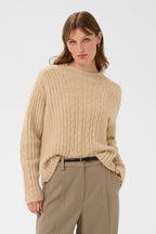 Neulepusero Anina beige Soaked in Luxury-Neuleet/Neuletakit-Soaked in Luxury-Lahja ja sisustus Pussukka Katariina Home Oy
