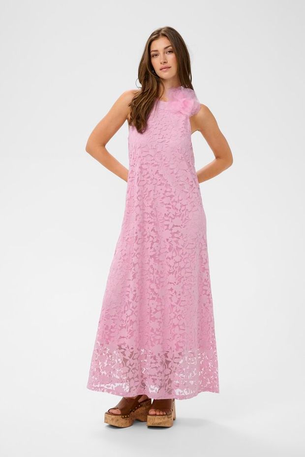 Mekko Jessica pink Cream-Mekot/Hameet-Cream Clothing-Lahja ja sisustus Pussukka Katariina Home Oy