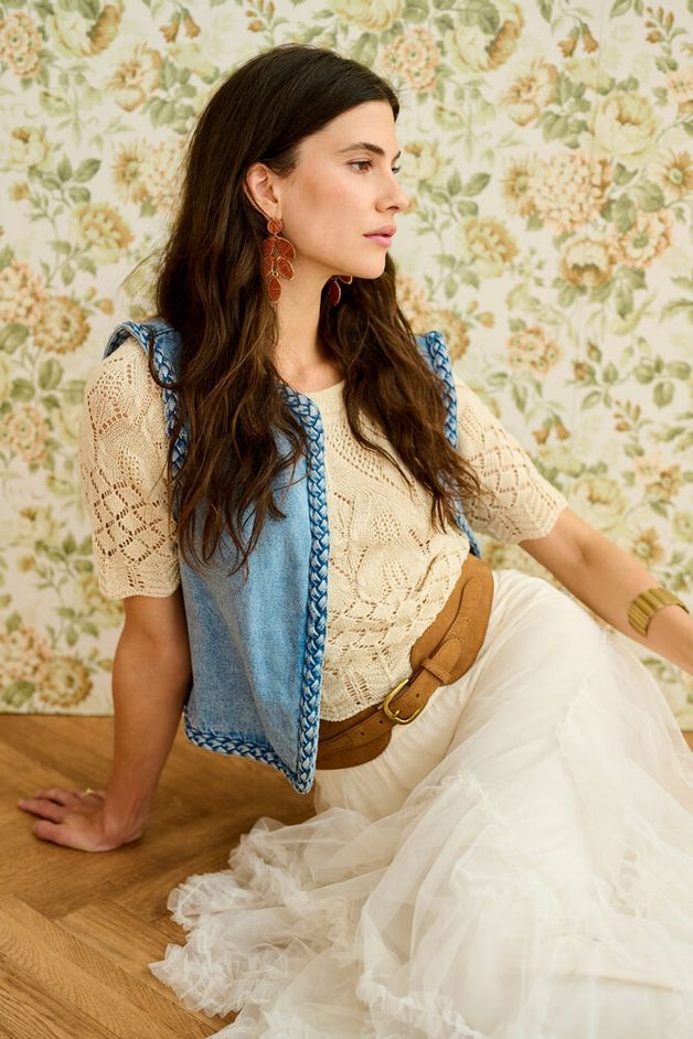 Pitsineule Sevija ruskea Cream-Neuleet/Neuletakit-Cream Clothing-Lahja ja sisustus Pussukka Katariina Home Oy