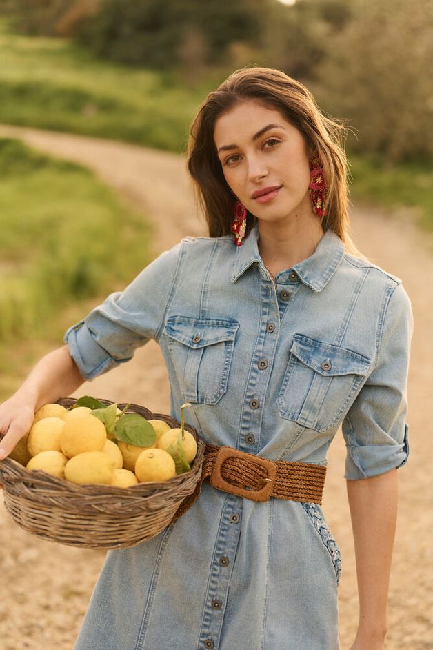 Farkkuhame Grazie vaaleansininen Cream-Mekot/Hameet-Cream Clothing-Lahja ja sisustus Pussukka Katariina Home Oy