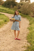 Farkkuhame Grazie vaaleansininen Cream-Mekot/Hameet-Cream Clothing-Lahja ja sisustus Pussukka Katariina Home Oy