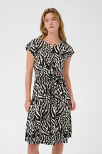 Mekko Bella Jersey musta/valkoinen Kaffe-Mekot/Hameet-Kaffe-Lahja ja sisustus Pussukka Katariina Home Oy