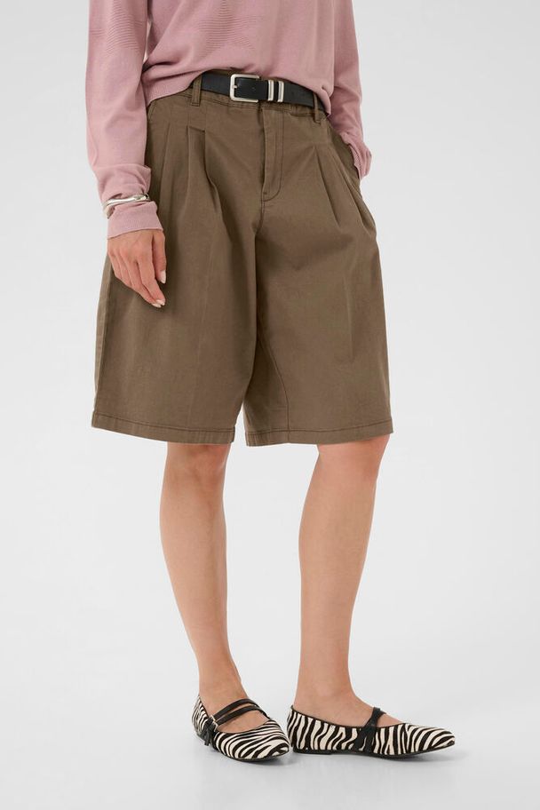 Shortsit Brita ruskea Culture-Shortsit/Trikoot-Culture-Lahja ja sisustus Pussukka Katariina Home Oy