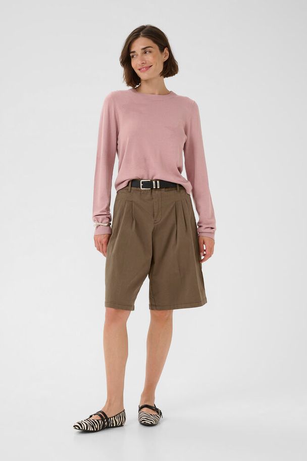 Shortsit Brita ruskea Culture-Shortsit/Trikoot-Culture-Lahja ja sisustus Pussukka Katariina Home Oy