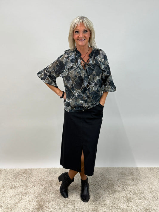 Pusero Livia musta-Puserot-Mix By Heart-Lahja ja sisustus Pussukka Katariina Home Oy