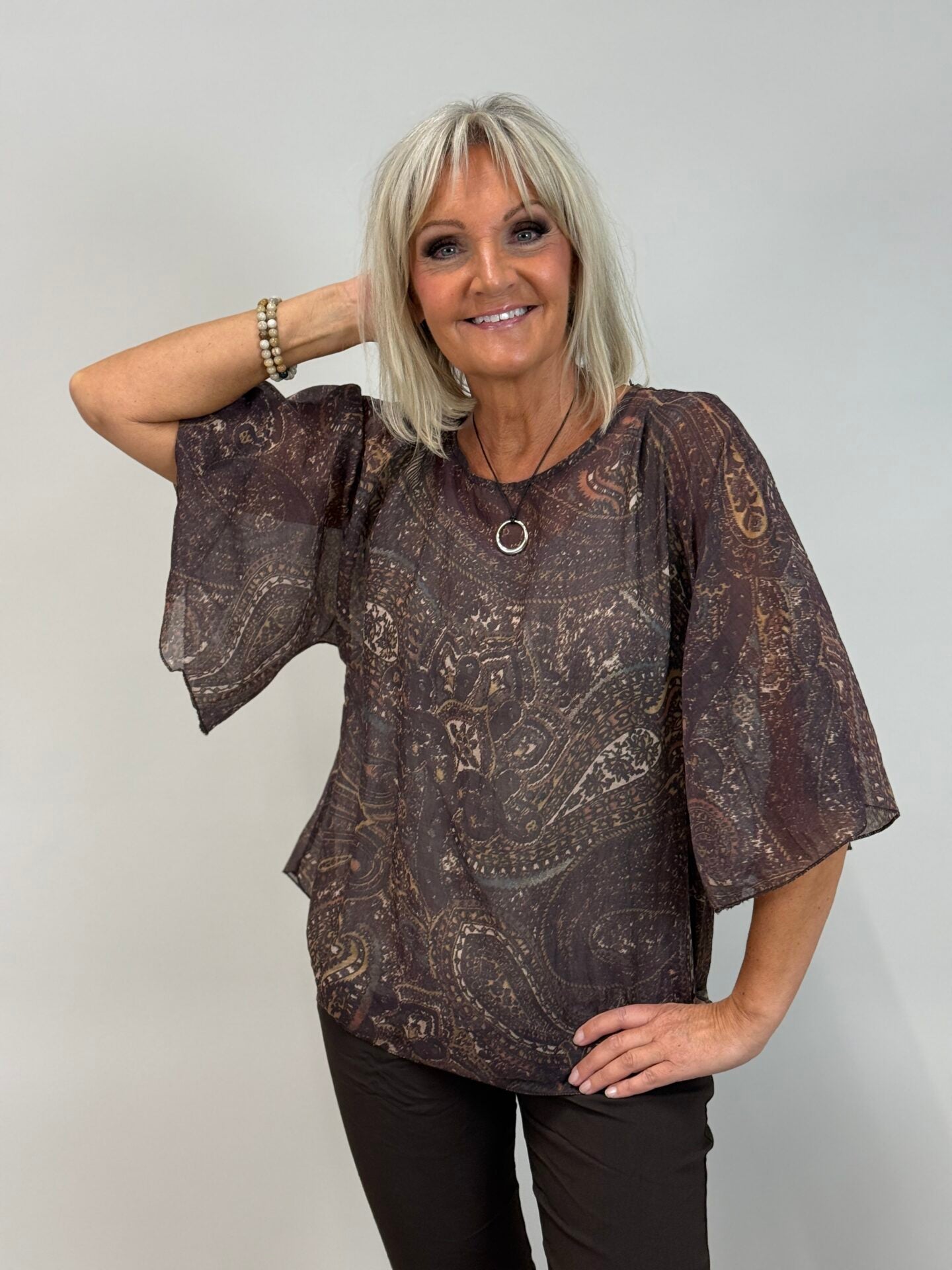 Pusero Rita taupe-Puserot-Mix By Heart-Lahja ja sisustus Pussukka Katariina Home Oy