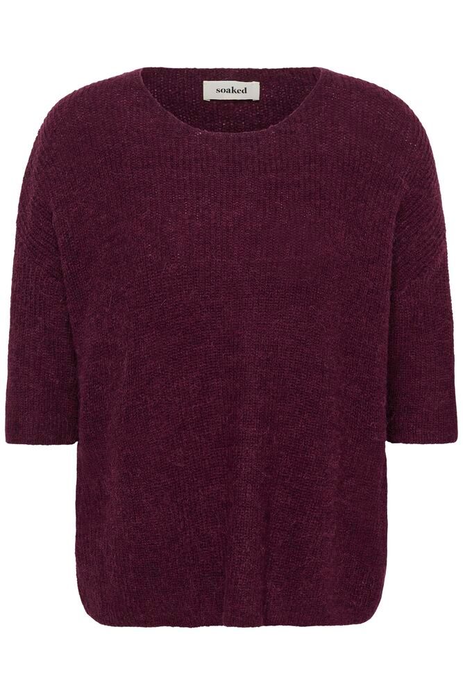 Neule Tuesday viininpunainen-Neuleet/Neuletakit-Soaked in Luxury-Lahja ja sisustus Pussukka Katariina Home Oy