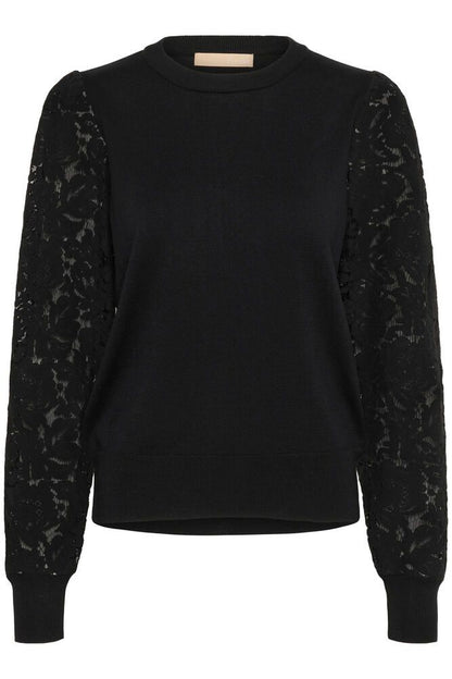 Neulepusero Pitsi Annemarie musta-Neuleet/Neuletakit-Culture-Lahja ja sisustus Pussukka Katariina Home Oy