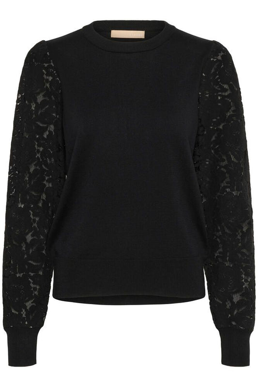 Neulepusero Pitsi Annemarie musta-Neuleet/Neuletakit-Culture-Lahja ja sisustus Pussukka Katariina Home Oy