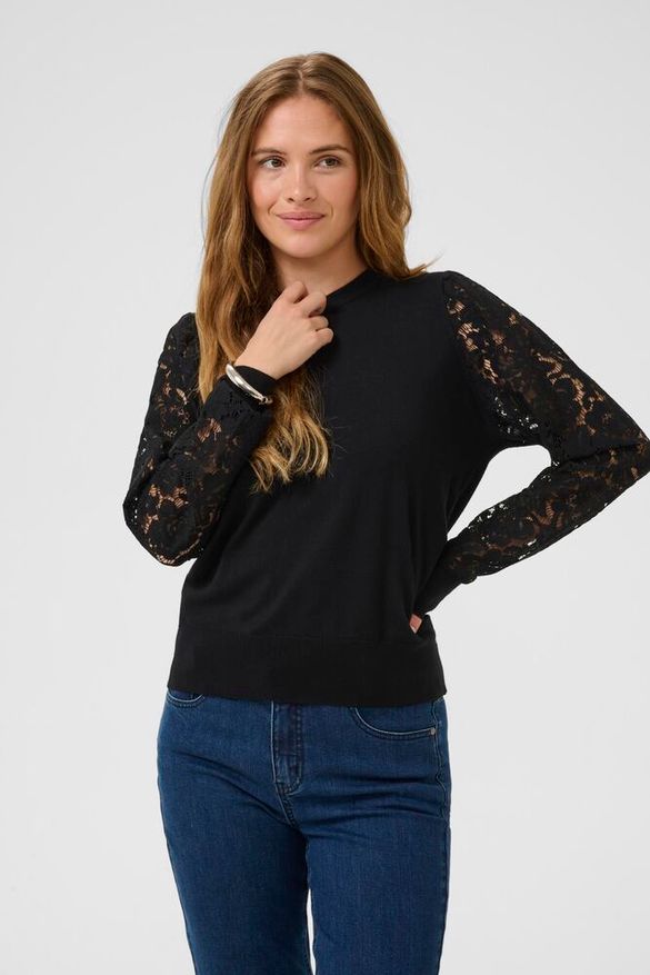 Neulepusero Pitsi Annemarie musta-Neuleet/Neuletakit-Culture-Lahja ja sisustus Pussukka Katariina Home Oy