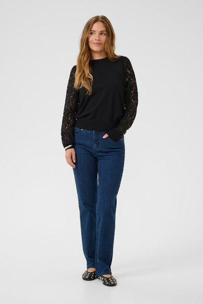 Neulepusero Pitsi Annemarie musta-Neuleet/Neuletakit-Culture-Lahja ja sisustus Pussukka Katariina Home Oy