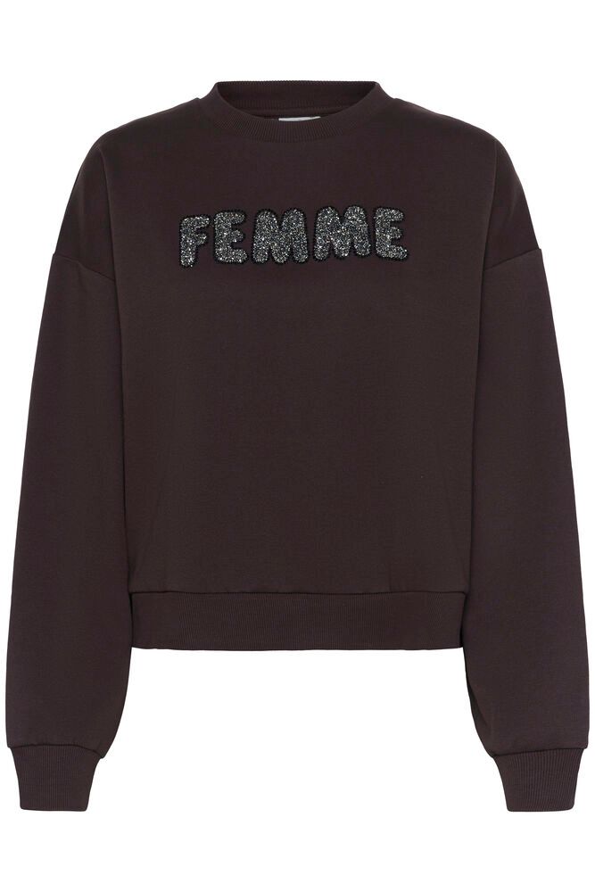 Collegepusero Lise eri värejä-Puserot-Kaffe-Lahja ja sisustus Pussukka Katariina Home Oy