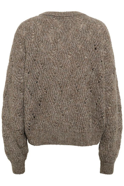 Neuletakki Kimmy ruskea-Neuleet/Neuletakit-Culture-Lahja ja sisustus Pussukka Katariina Home Oy